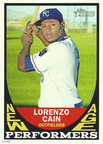 2016 Topps Heritage New Age Performers 5x7 #NAP-LC Lorenzo Cain Front