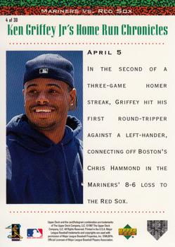 1998 Upper Deck - Ken Griffey Jr.'s Home Run Chronicles #4 Ken Griffey Jr. Back