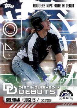 2016 Topps Pro Debut - Distinguished Debuts #DD-3 Brendan Rodgers Front