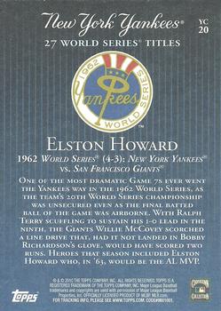 2010 Topps New York Yankees 27 World Series Championships #YC20 Elston Howard Back