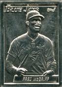 1990 Topps Gallery of Champions Aluminum #295 Fred McGriff Front