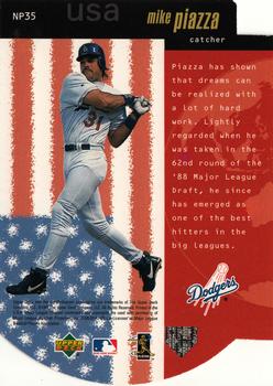 1998 Upper Deck - National Pride #NP35 Mike Piazza Back
