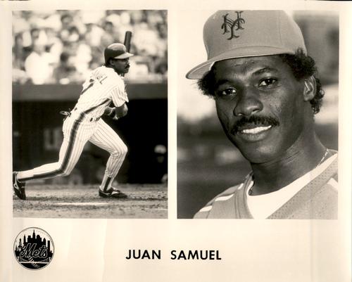 1989 New York Mets Photos #NNO Juan Samuel Front