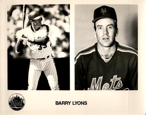 1989 New York Mets Photos #NNO Barry Lyons Front