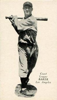 1932 Zee-Nut Pacific Coast League #NNO Loris Baker Front