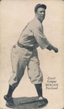 1932 Zee-Nut Pacific Coast League #NNO Fred Berger Front