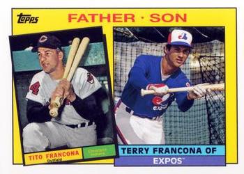 2016 Topps Archives - 1985 Topps Father-Son #FS-FF Tito Francona / Terry Francona Front
