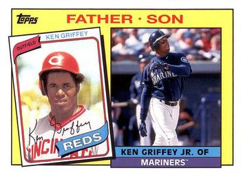 2016 Topps Archives - 1985 Topps Father-Son #FS-GG Ken Griffey / Ken Griffey Jr. Front