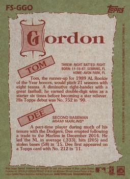 2016 Topps Archives - 1985 Topps Father-Son #FS-GGO Tom Gordon / Dee Gordon Back