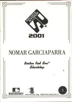 2001 Pacific Private Stock - Artist's Canvas #5 Nomar Garciaparra  Back