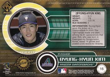 2001 Pacific Private Stock - Game-Used Gear #16 Byung-Hyun Kim Back