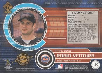2001 Pacific Private Stock - Game-Used Gear #120 Robin Ventura Back