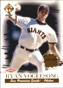 2001 Pacific Private Stock - Premiere Date #145 Ryan Vogelsong  Front