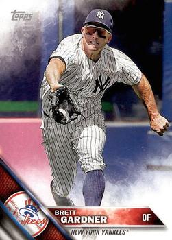 2016 Topps New York Yankees #NYY-7 Brett Gardner Front