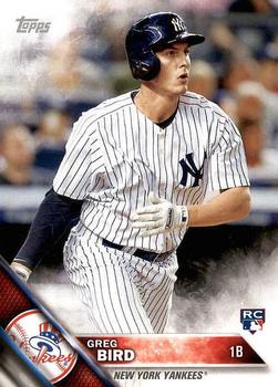 2016 Topps New York Yankees #NYY-9 Greg Bird Front