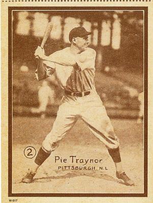1997 1931 W-517 (Reprint) #2 Pie Traynor Front