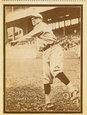 1997 1931 W-517 (Reprint) #4 Babe Ruth Front