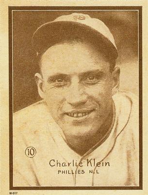 1997 1931 W-517 (Reprint) #10 Chuck Klein Front