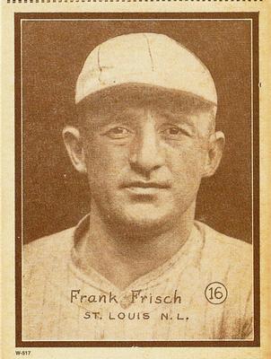1997 1931 W-517 (Reprint) #16 Frank Frisch Front