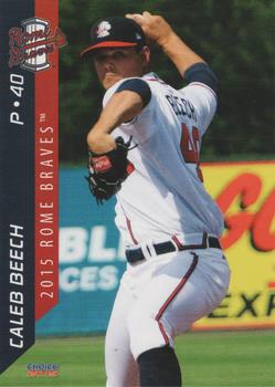 2015 Choice Rome Braves #3 Caleb Beech Front
