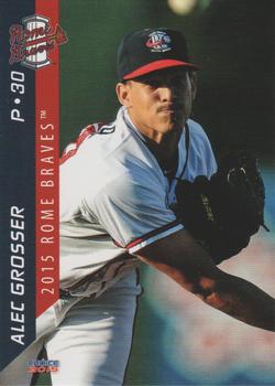 2015 Choice Rome Braves #12 Alec Grosser Front