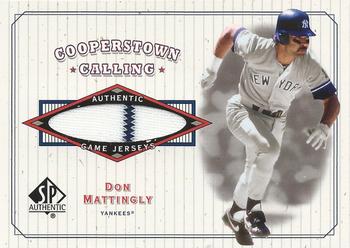 2001 SP Authentic - Cooperstown Calling Game Jersey #CC-DM Don Mattingly  Front