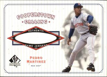2001 SP Authentic - Cooperstown Calling Game Jersey #CC-PM Pedro Martinez Front