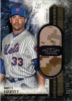 2016 Topps Tier One - Tier One Relics Dual Swatch #T1DR-MH Matt Harvey Front