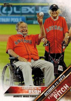 2016 Topps - First Pitch (Series 2) #FP-17 George H. W. Bush Front
