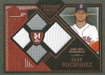 2016 Topps Museum Collection - Single-Player Primary Pieces Quad Relics Copper #PPQR-CBU Clay Buchholz Front