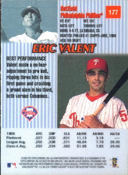 1999 Bowman's Best #177 Eric Valent Back