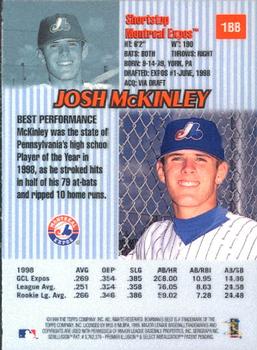 1999 Bowman's Best #188 Josh McKinley Back