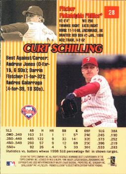 1999 Bowman's Best #28 Curt Schilling Back
