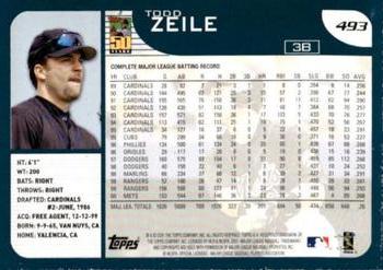 2001 Topps - For Topps Employees #493 Todd Zeile  Back