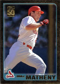 2001 Topps - Gold #74 Mike Matheny Front