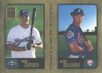 2001 Topps - Gold #750 Dave Krynzel / Grady Sizemore Front
