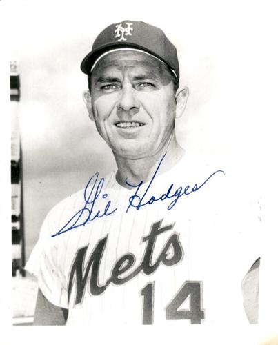 1968 New York Mets 4x5 Photos #NNO Gil Hodges Front