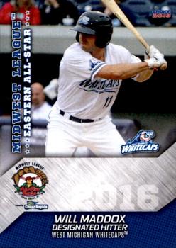 2016 Choice Midwest League All-Stars #08 Will Maddox Front