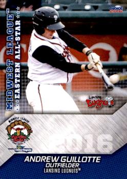 2016 Choice Midwest League All-Stars #15 Andrew Guillotte Front