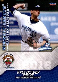 2016 Choice Midwest League All-Stars #30 Kyle Dowdy Front