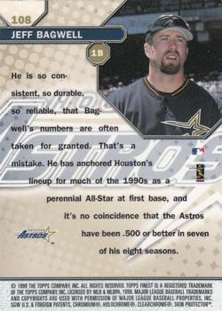 1999 Finest #108 Jeff Bagwell Back