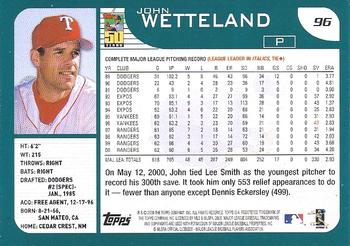2001 Topps - Home Team Advantage #96 John Wetteland Back