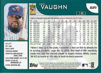 2001 Topps - Home Team Advantage #621 Mo Vaughn Back