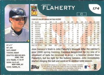2001 Topps - Limited #174 John Flaherty  Back