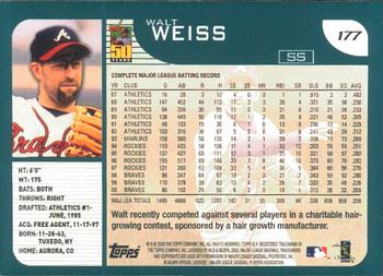 2001 Topps - Limited #177 Walt Weiss  Back