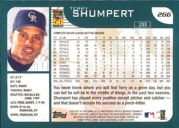 2001 Topps - Limited #266 Terry Shumpert  Back