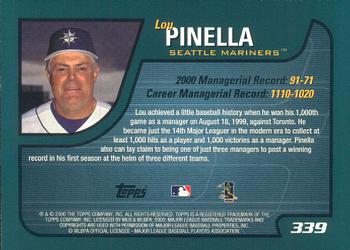 2001 Topps - Limited #339 Lou Piniella Back