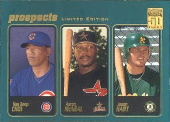 2001 Topps - Limited #366 Hee Seop Choi / Aaron McNeal / Jason Hart  Front