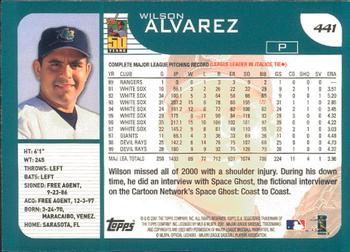 2001 Topps - Limited #441 Wilson Alvarez  Back