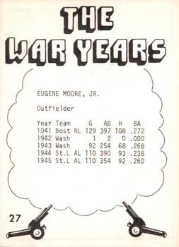 1977 TCMA The War Years #27 Eugene Moore Jr. Back